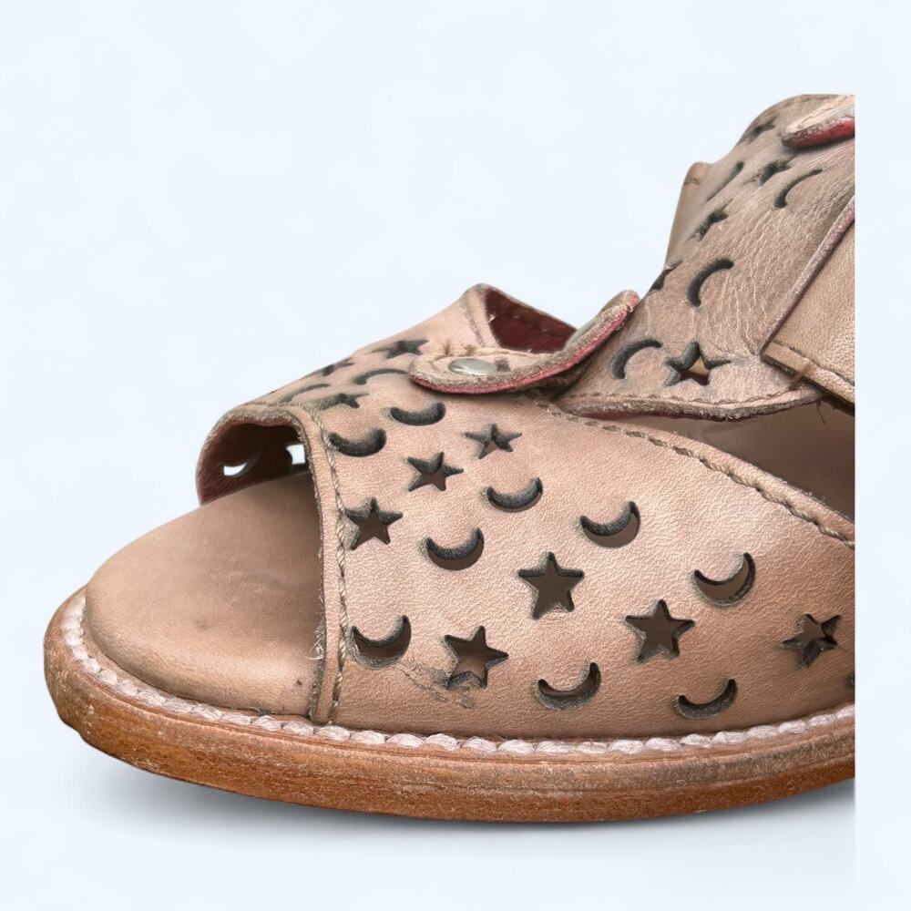 Freebird By Steven Block Heel Slide Leather Sanda… - image 6